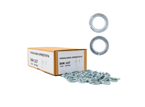 PODKŁADKI SPRĘŻYNOWE M6 DIN 127 Ocynk