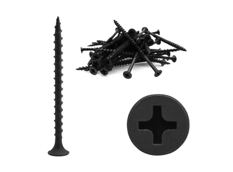 Wkręt do płyt G-K do podłoży drewnianych Fosfatowane.