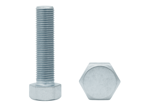 Śruby z łbem sześciokątnym DIN 933 / ISO 4017 Metryczny KL.8.8 Ocynk.