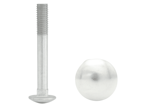 Śruby zamkowe z łbem grzybkowym z podsadzeniem DIN 603 / ISO 8677 Metryczny KL.4.8 Ocynk.